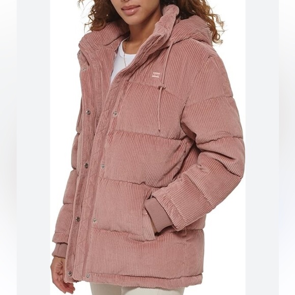 Levis CORDUROY BUBBLE PUFFER JACKET - Picture 1 of 7